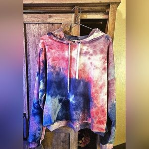 Stella Tweed Tie-dye Hoodie Sweatshirt